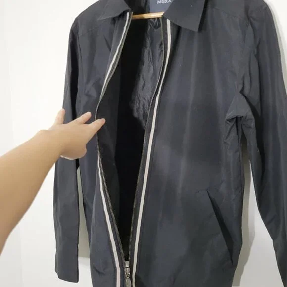 Mexx Original Men's Classic Black Zip Up Long Sleeve Casual Jacket Spring Medium - Picture 6 of 11